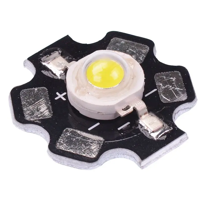 3 Watt White LED with Star Board Heat Sink