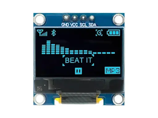 0.96 inch OLED 128x64 Display Board with I2C